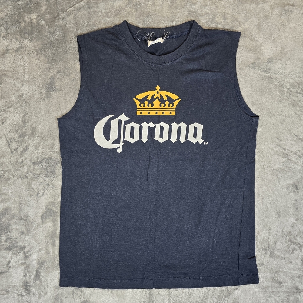 Vintage Y2K Corona Tank Top Sleeveless Shirt Size Small
